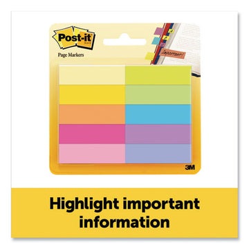 Post-it® Page Flag Markers, Assorted Bright Colors, 50 Sheets-pad, 10 Pads-pack freeshipping - TVN Wholesale